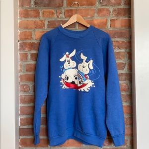 Vintage Winter Rabbit Crew Neck Sweatshirt